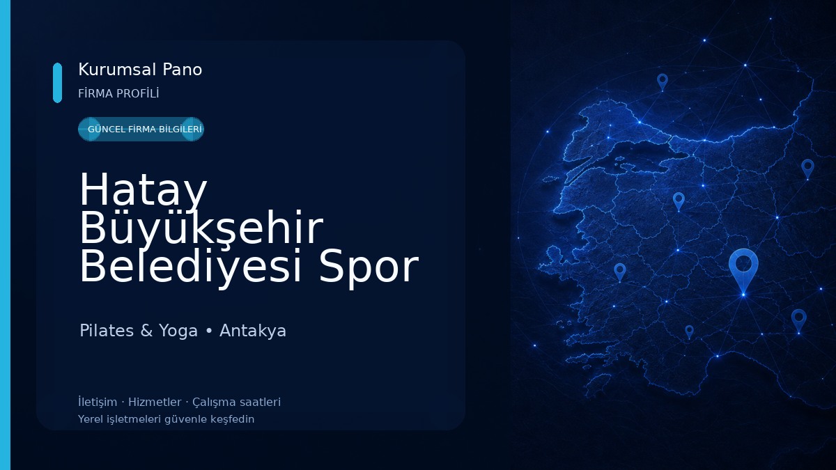 Hatay Büyükşehir Belediyesi Spor Kompleksi ve Yaşam Merkezi Pilates & Yoga