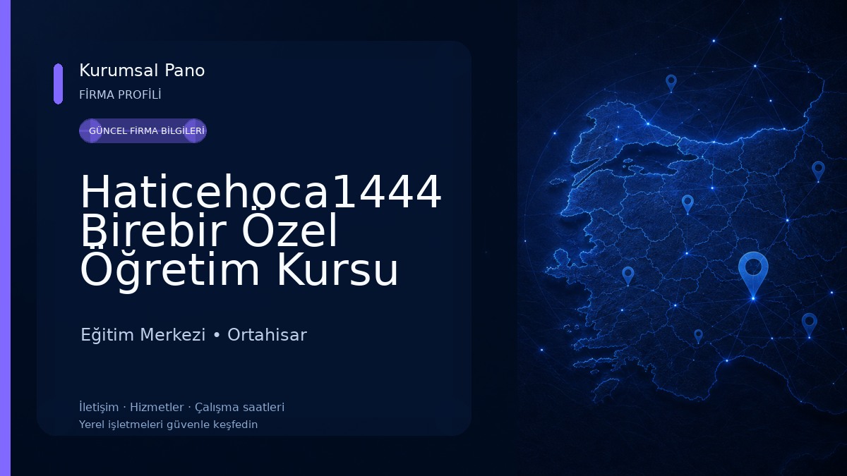 Haticehoca1444 Birebir Özel Öğretim Kursu