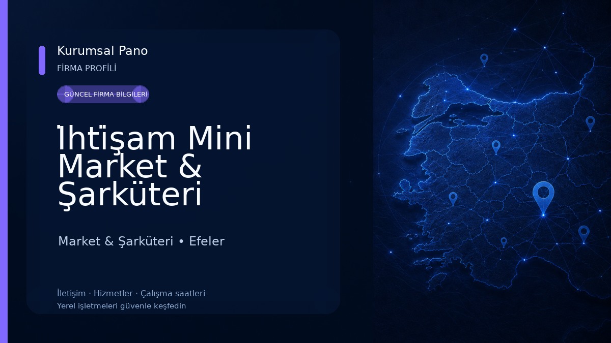 İhti̇şam Mini Market & Şarküteri Market & Şarküteri