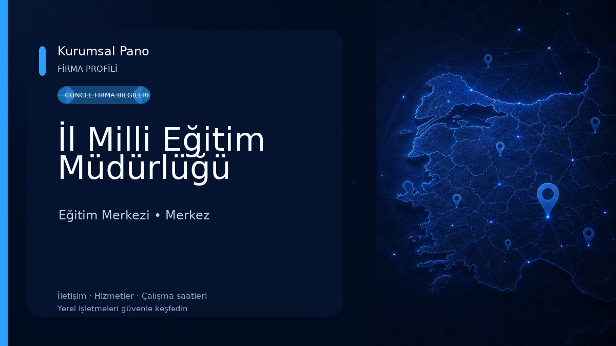 İl Milli Eğitim Müdürlüğü Eğitim Merkezi