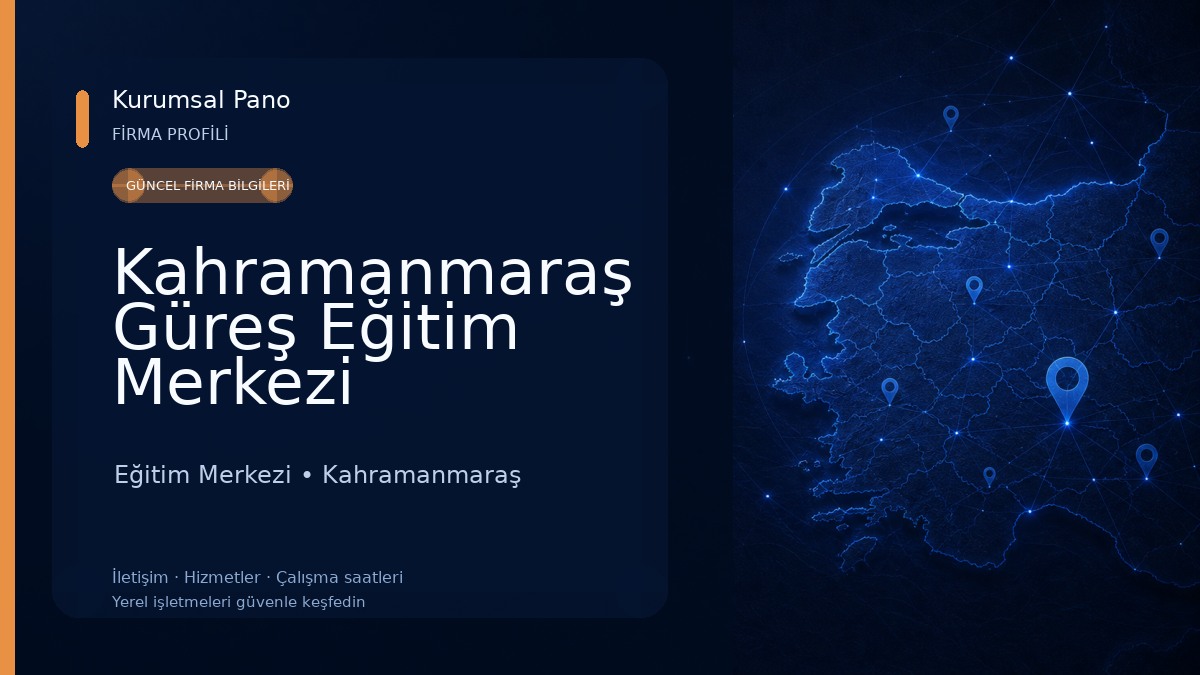Kahramanmaraş Güreş Eğitim Merkezi Eğitim Merkezi