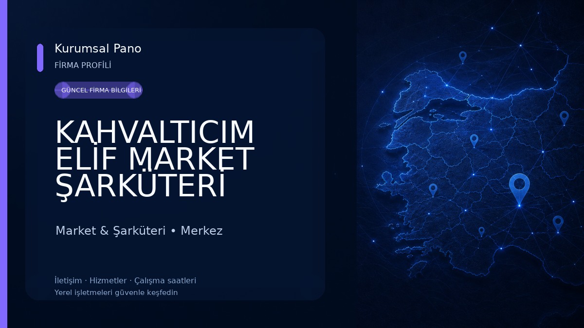 KAHVALTICIM ELİF MARKET ŞARKÜTERİ Market & Şarküteri