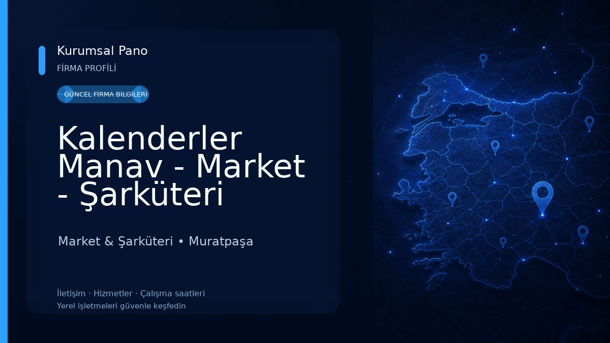 Kalenderler Manav - Market - Şarküteri 