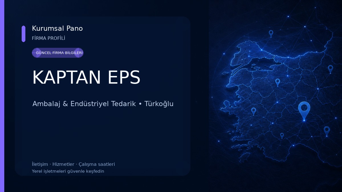 KAPTAN EPS Ambalaj & Endüstriyel Tedarik