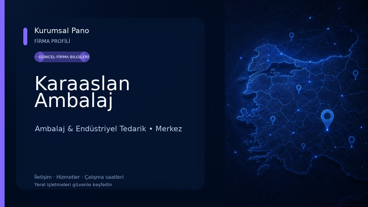 Karaaslan Ambalaj Ambalaj & Endüstriyel Tedarik