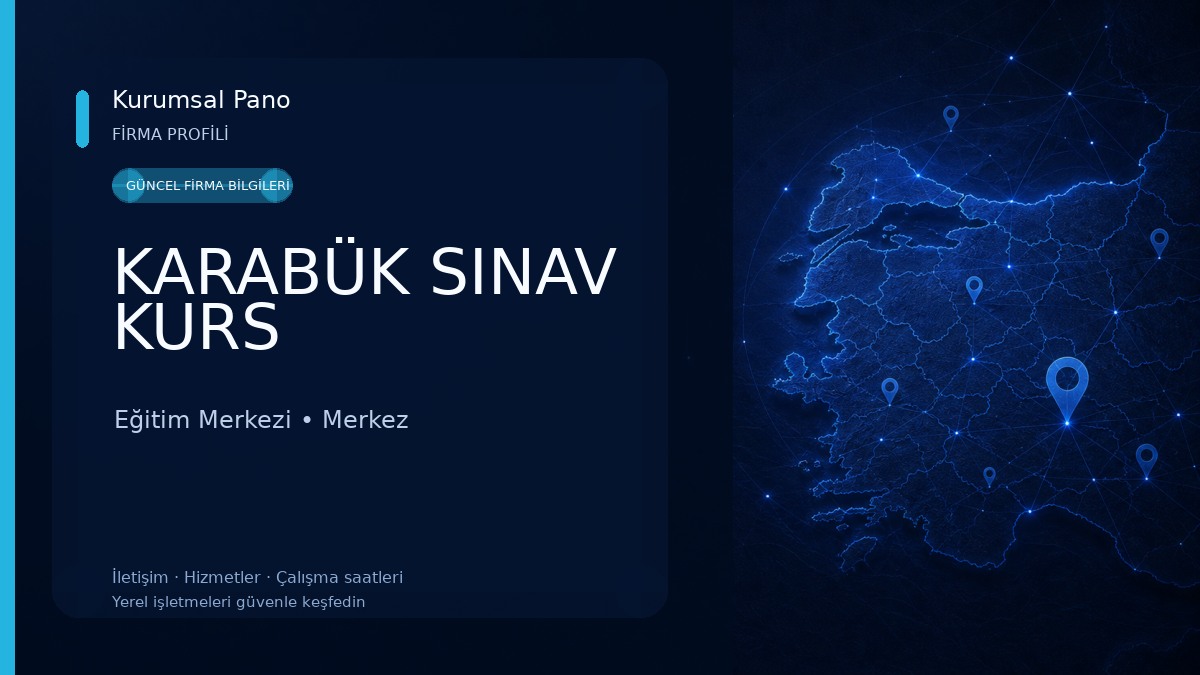KARABÜK SINAV KURS