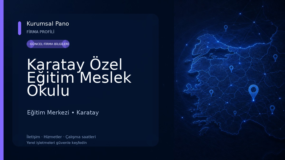 Karatay Özel Eğitim Meslek Okulu
