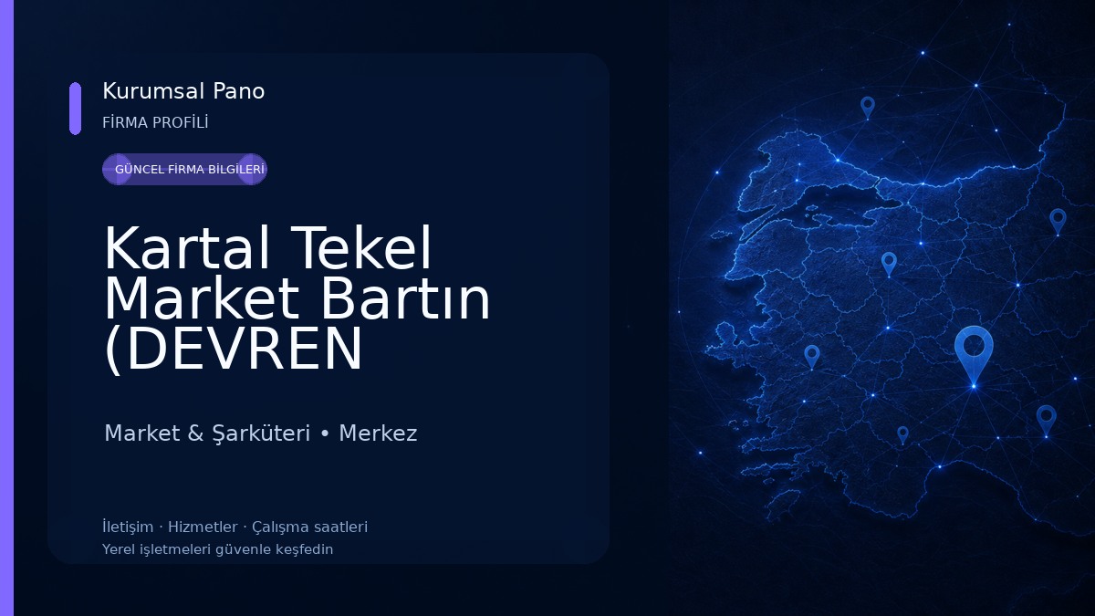 Kartal Tekel Market Bartın (DEVREN KİRALIK) 