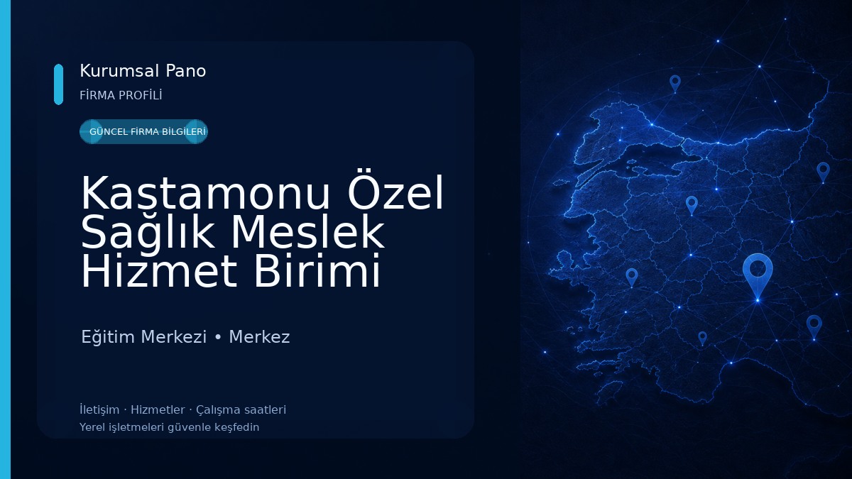 Kastamonu Özel Sağlık Meslek Hizmet Birimi Ergoterapist Müyesser ŞİMŞEK Eğitim Merkezi