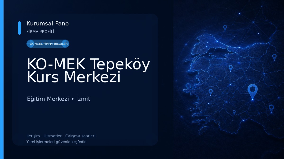 KO-MEK Tepeköy Kurs Merkezi Eğitim Merkezi