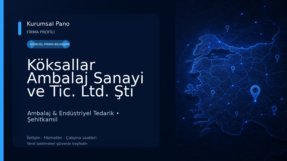 Köksallar Ambalaj Sanayi ve Tic. Ltd. Şti Ambalaj & Endüstriyel Tedarik