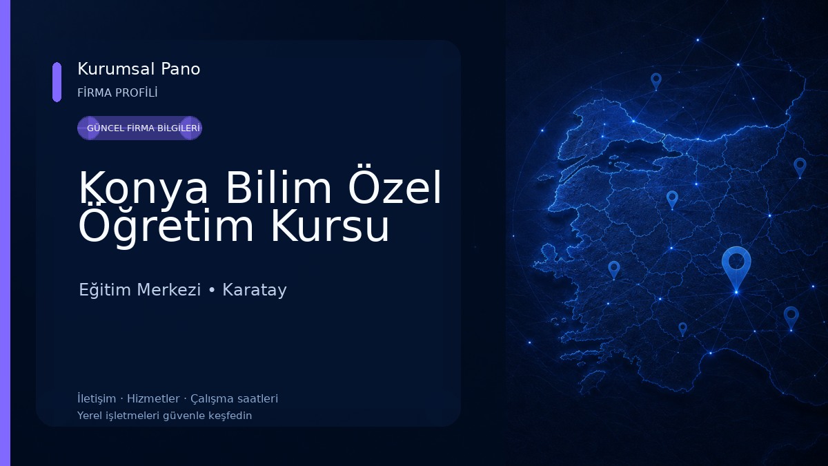 Konya Bilim Özel Öğretim Kursu