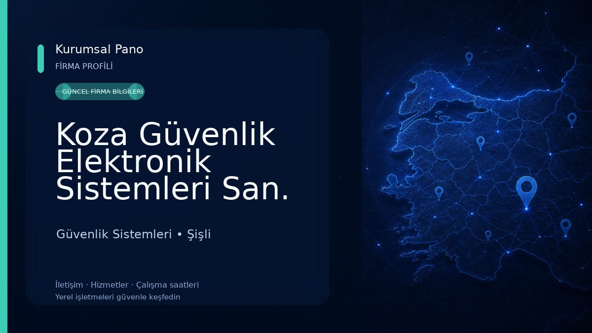 Koza Güvenlik Elektronik Sistemleri San. Tic. Ltd. Şti. Güvenlik Sistemleri