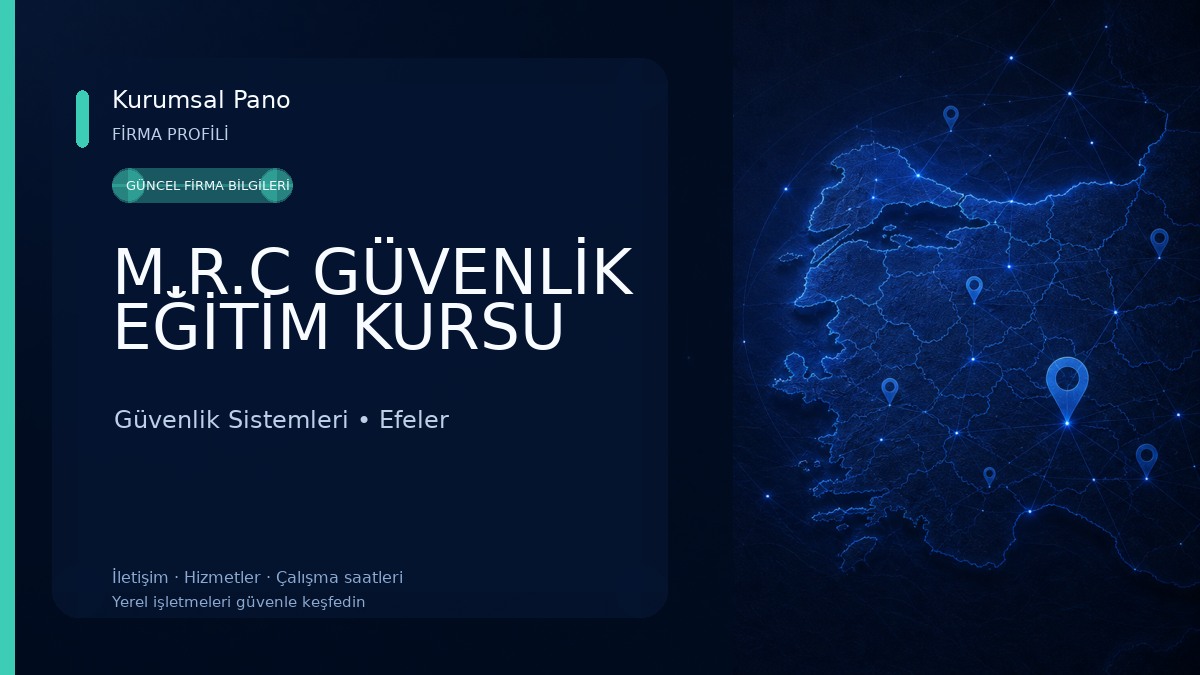 M.R.C GÜVENLİK EĞİTİM KURSU Güvenlik Sistemleri