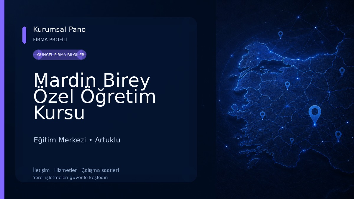 Mardin Birey Özel Öğretim Kursu