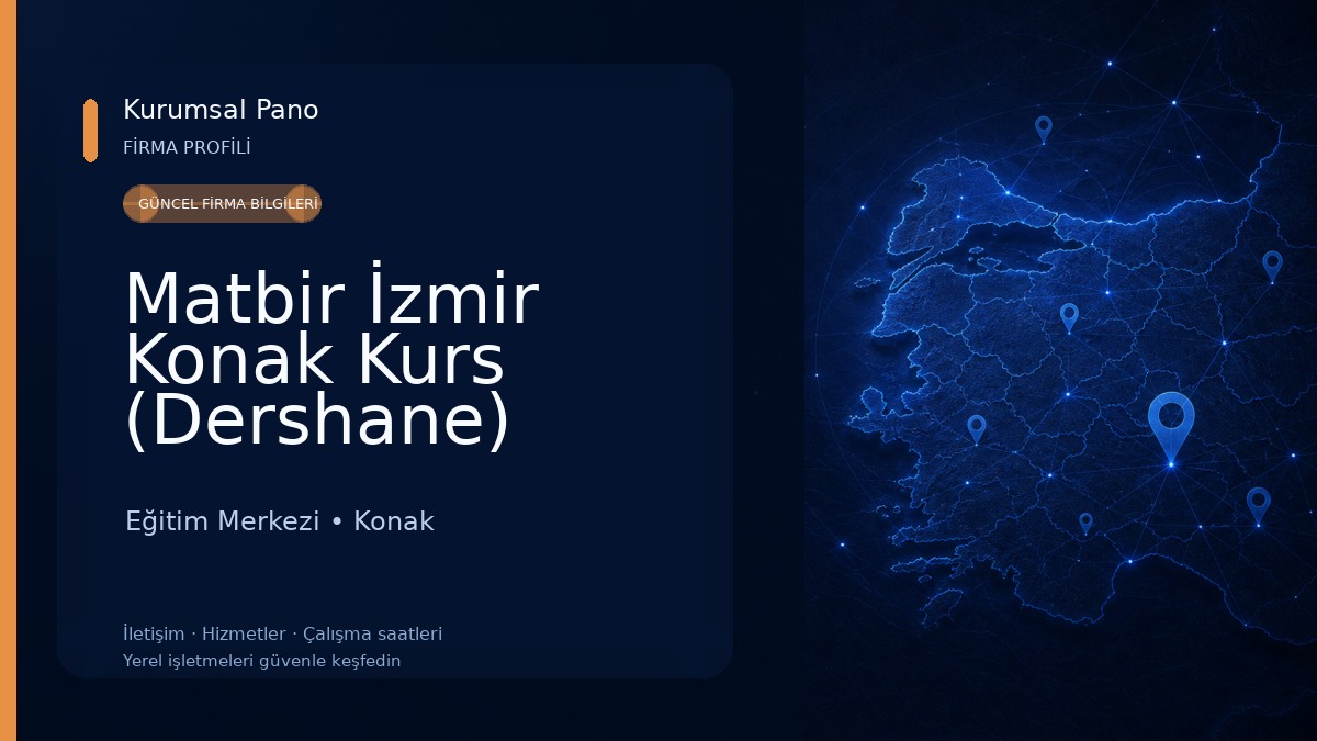 Matbir İzmir Konak Kurs (Dershane)
