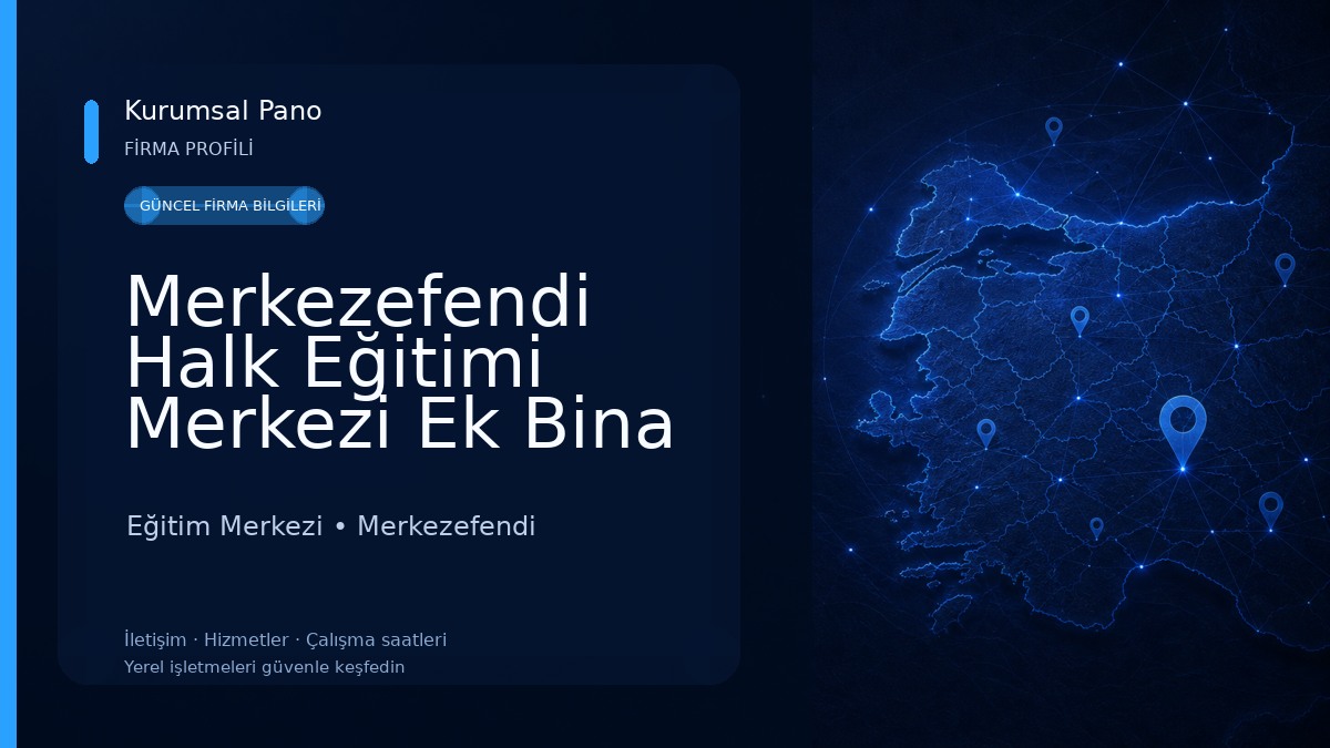 Merkezefendi Halk Eğitimi Merkezi Ek Bina