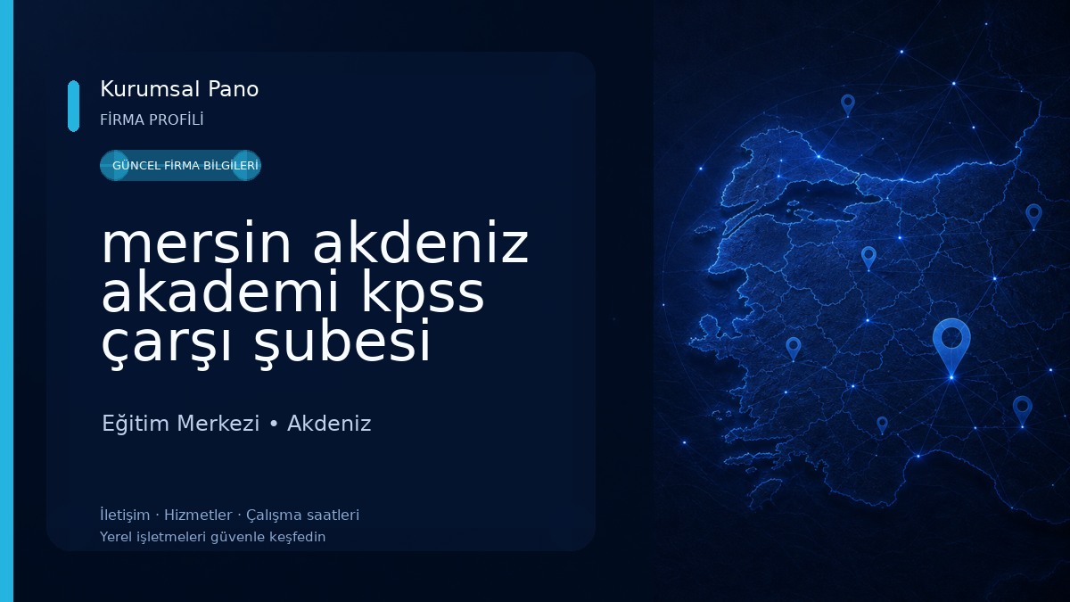 mersin akdeniz akademi kpss çarşı şubesi 