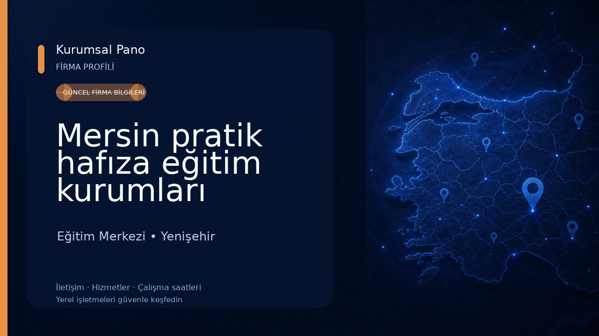 Mersin pratik hafıza eğitim kurumları Ortaokul (5-6-7. sınıflar) ve LGS Eğitim Merkezi