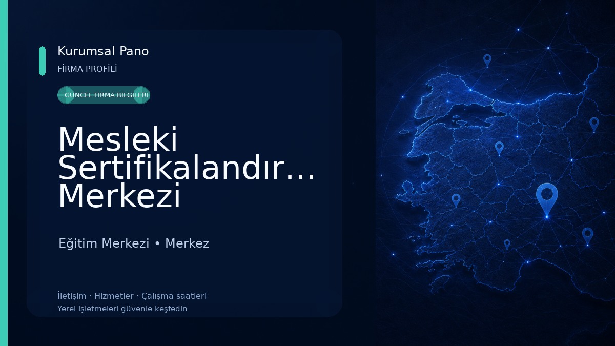 Mesleki Sertifikalandırma Merkezi