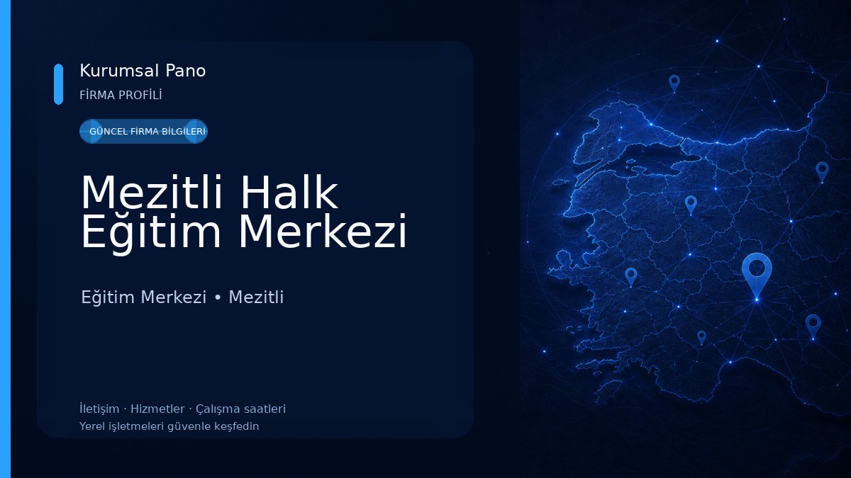 Mezitli Halk Eğitim Merkezi Eğitim Merkezi