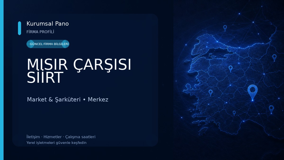 MISIR ÇARŞISI SİİRT