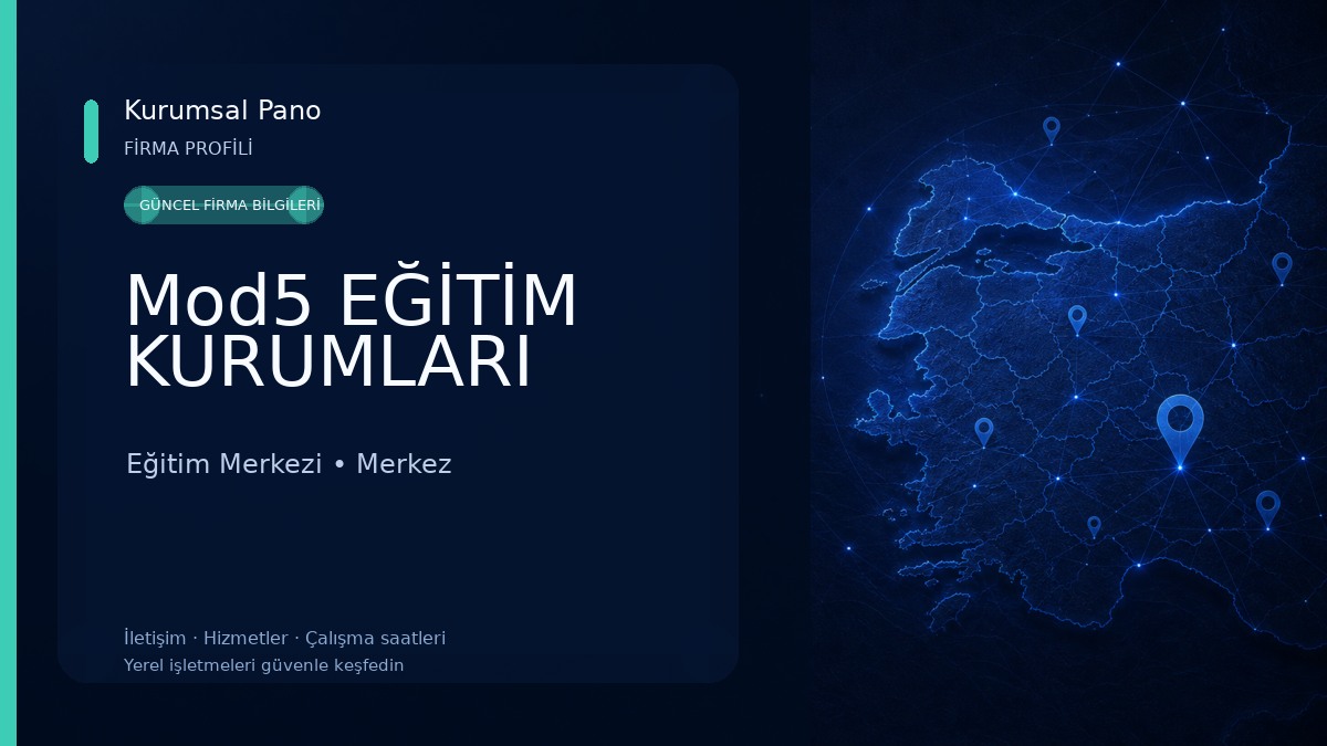 Mod5 EĞİTİM KURUMLARI