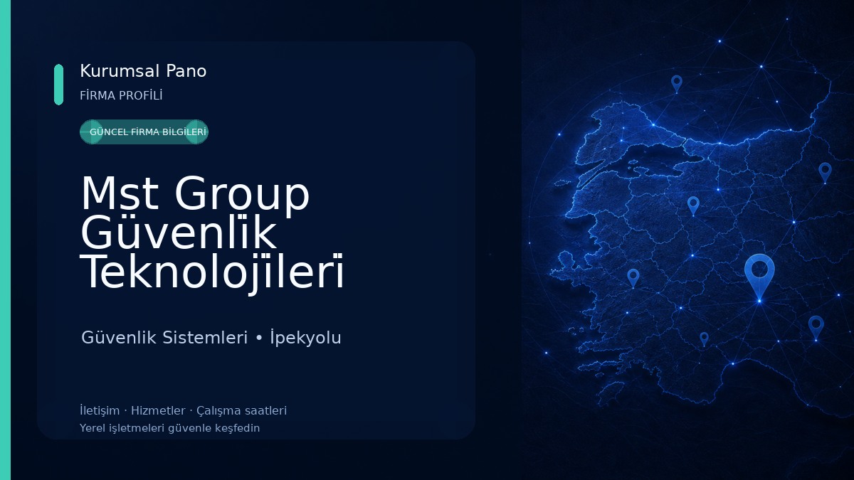 Mst Group Güvenli̇k Teknoloji̇leri̇ 