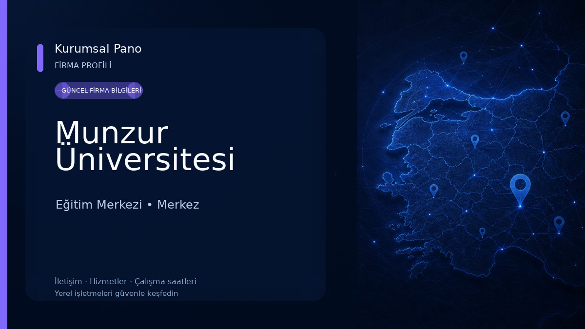 Munzur Üniversitesi Eğitim Merkezi