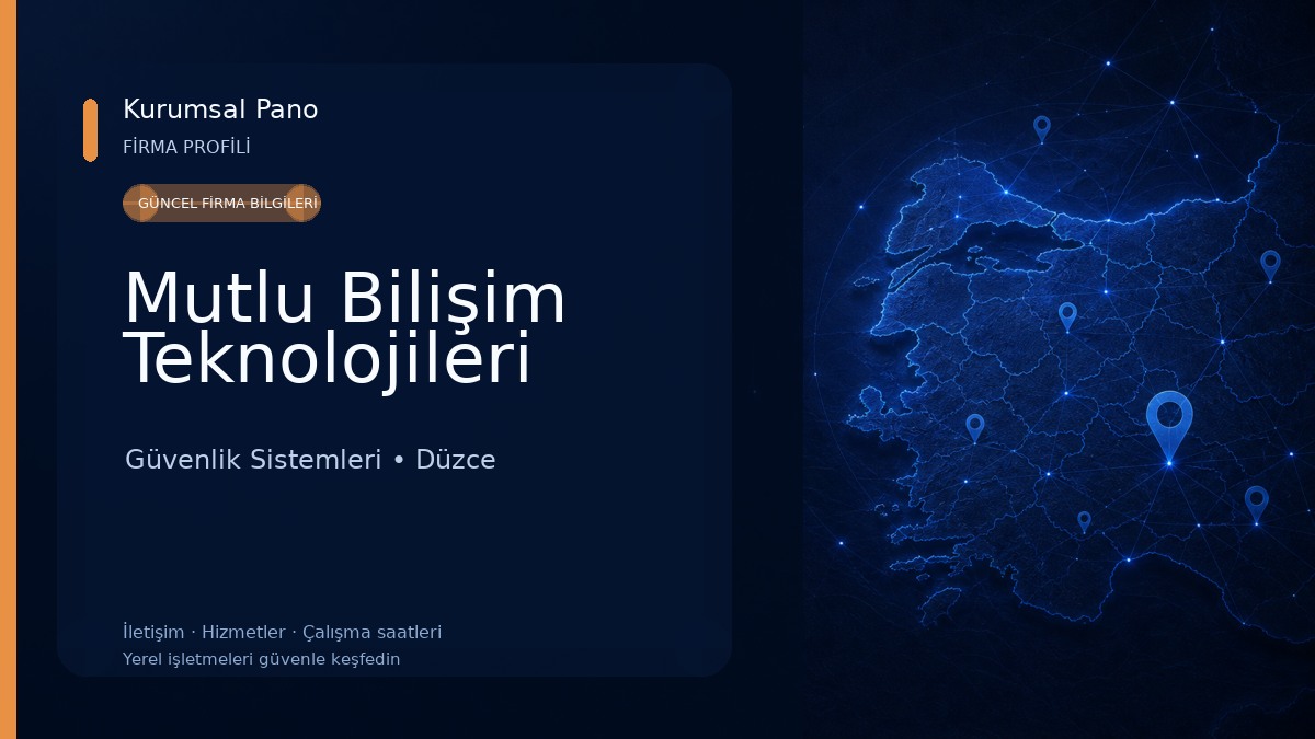 Mutlu Bilişim Teknolojileri Güvenlik Sistemleri