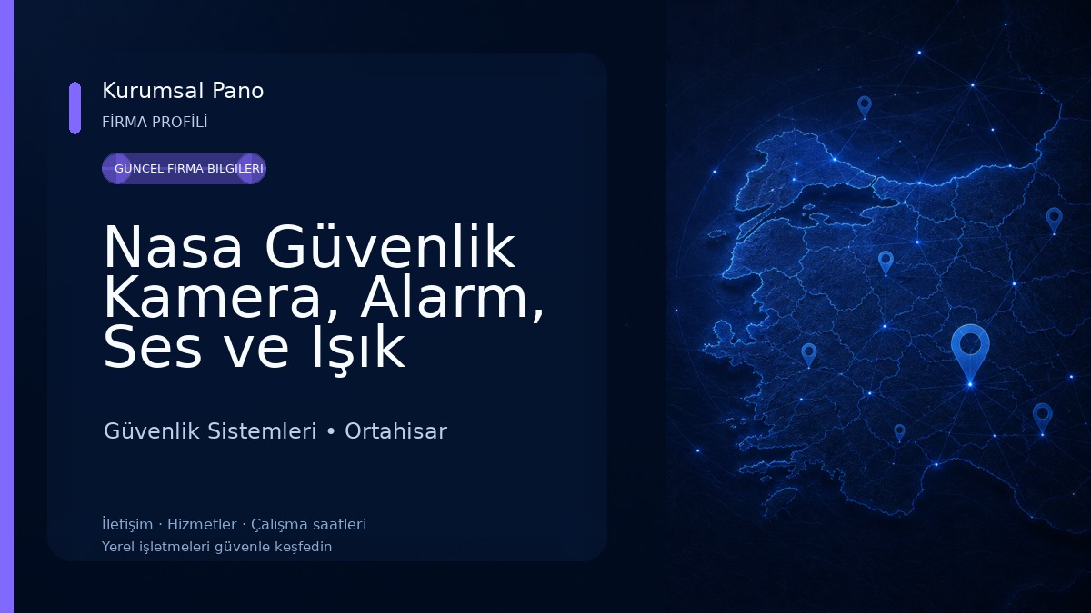 Nasa Güvenlik Kamera, Alarm, Ses ve Işık Sistemleri