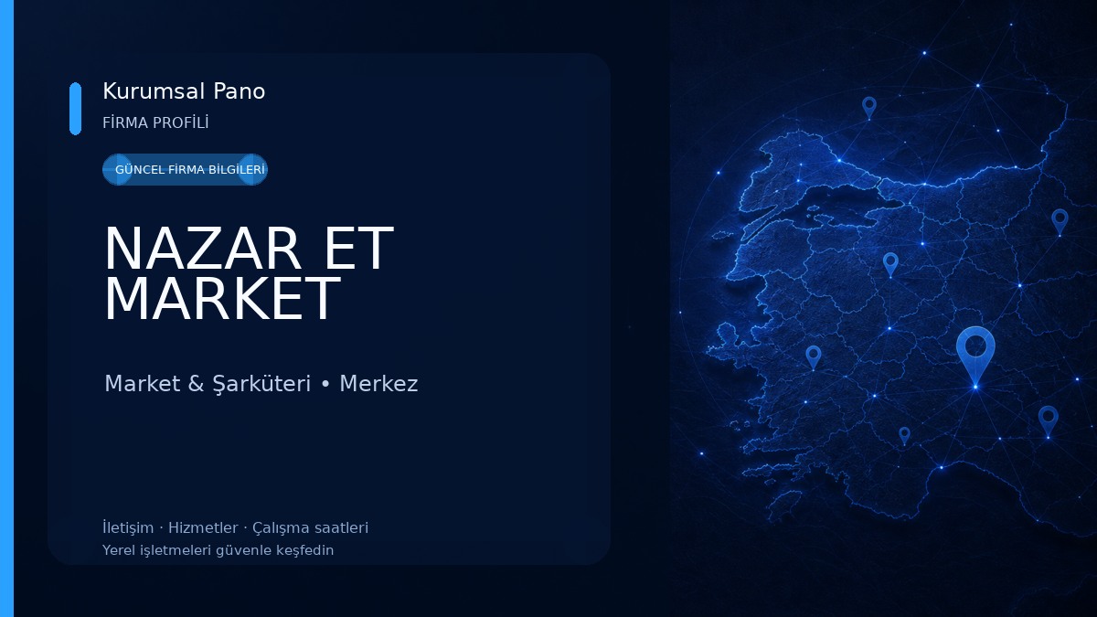 NAZAR ET MARKET Market & Şarküteri