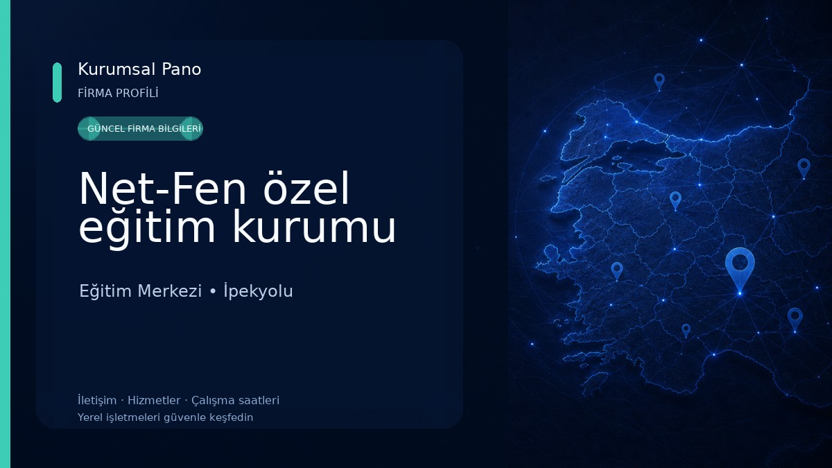Net-Fen özel eğitim kurumu Eğitim Merkezi