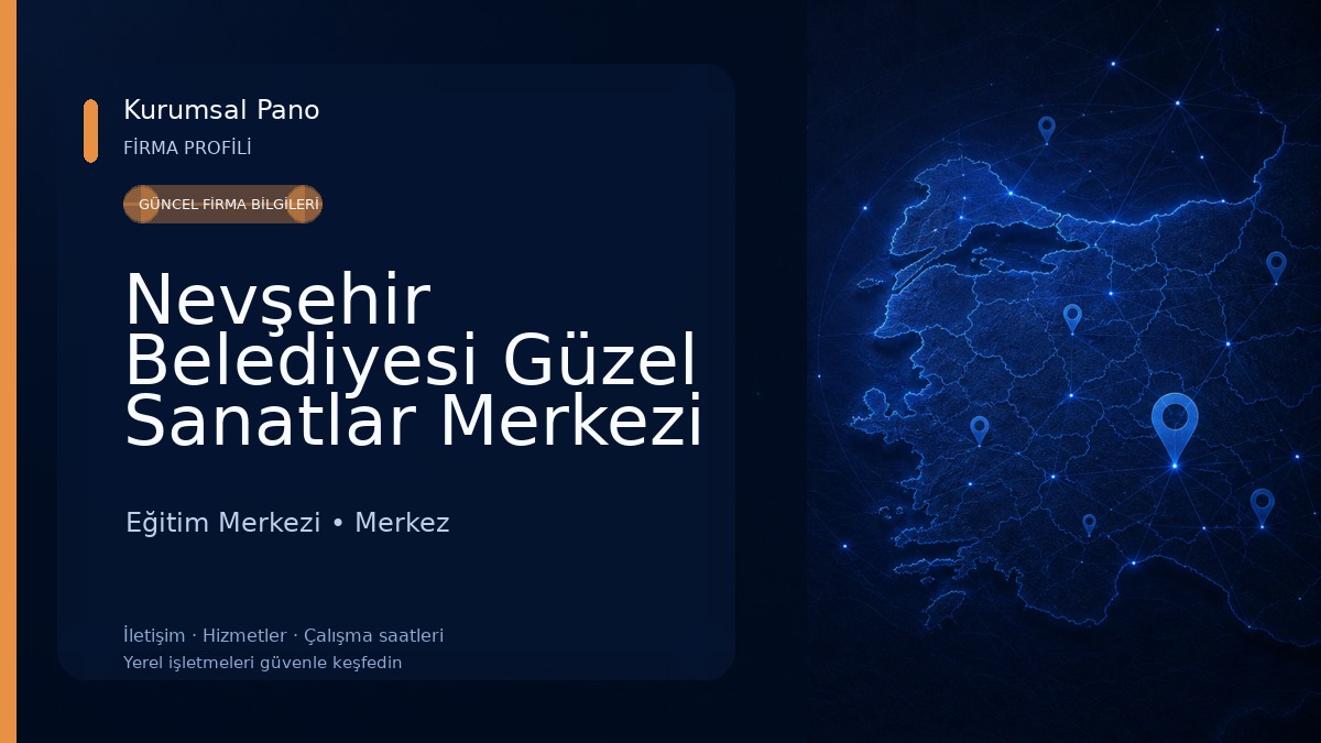 Nevşehir Belediyesi Güzel Sanatlar Merkezi 