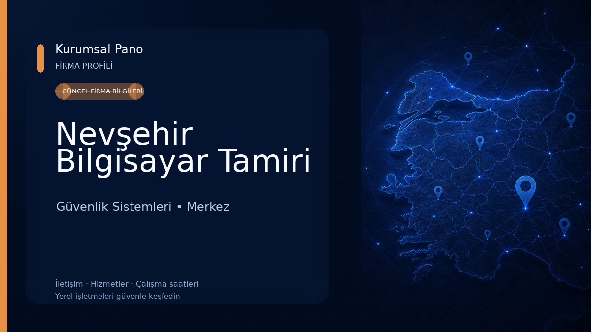 Nevşehir Bilgisayar Tamiri