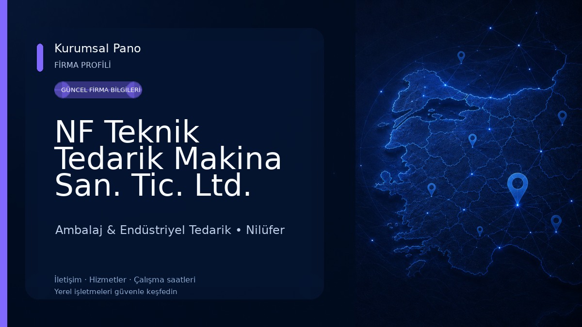 NF Teknik Tedarik Makina San. Tic. Ltd. Şti. Ambalaj & Endüstriyel Tedarik