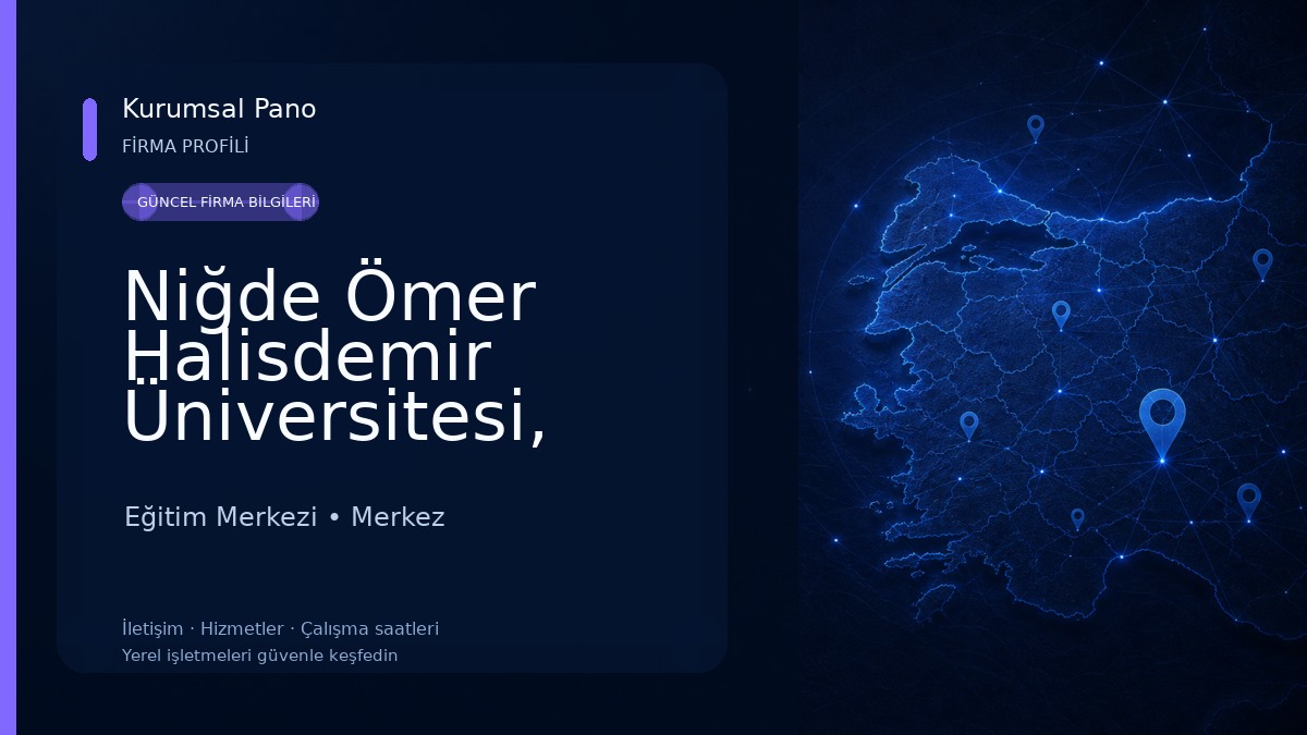 Niğde Ömer Halisdemir Üniversitesi, Niğde Sosyal Bilimler Meslek Yüksekokulu Eğitim Merkezi