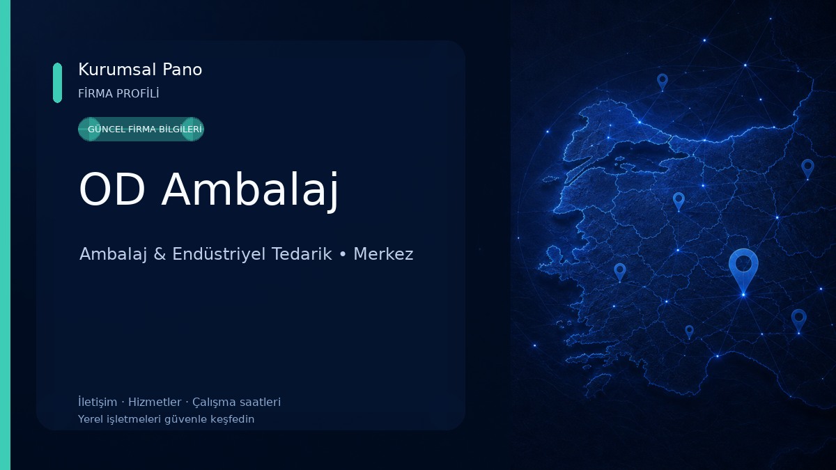 OD Ambalaj Ambalaj & Endüstriyel Tedarik