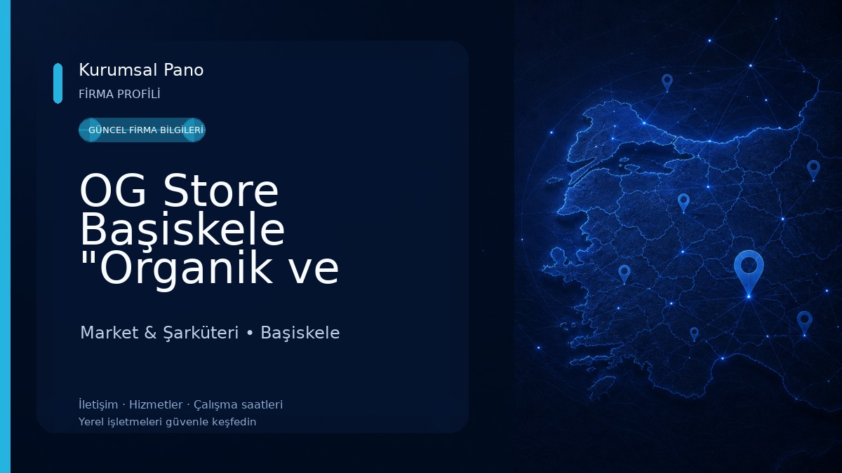 OG Store Başiskele "Organik ve Doğal Gıdalar, Bebek Ek Gıdaları" Market & Şarküteri