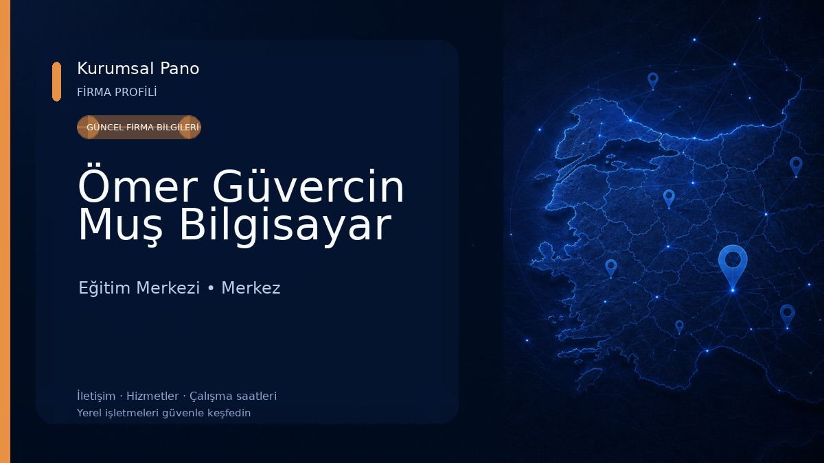 Ömer Güvercin Muş Bilgisayar