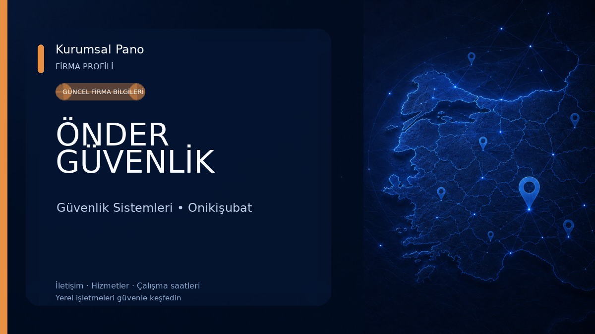 ÖNDER GÜVENLİK Güvenlik Sistemleri