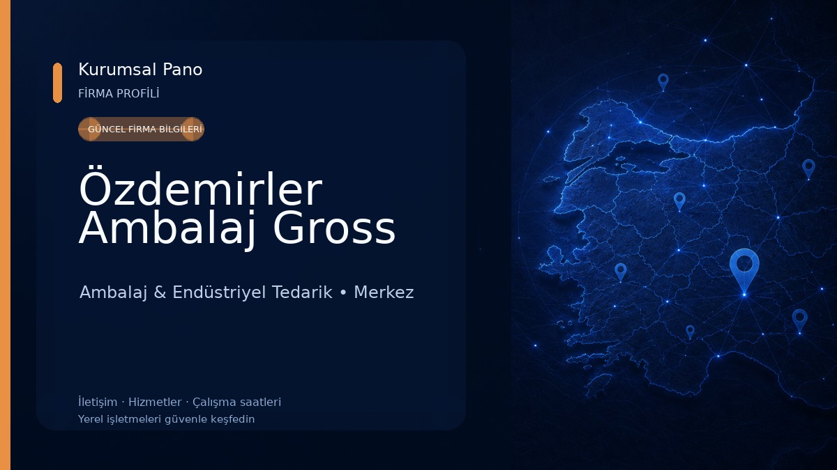 Özdemirler Ambalaj Gross Ambalaj & Endüstriyel Tedarik