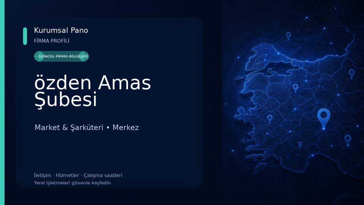 özden Amas Şubesi