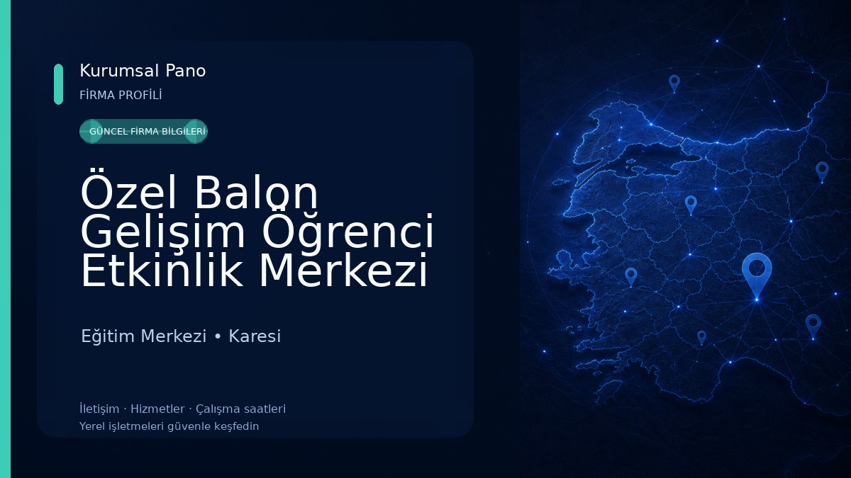Özel Balon Gelişim Öğrenci Etkinlik Merkezi