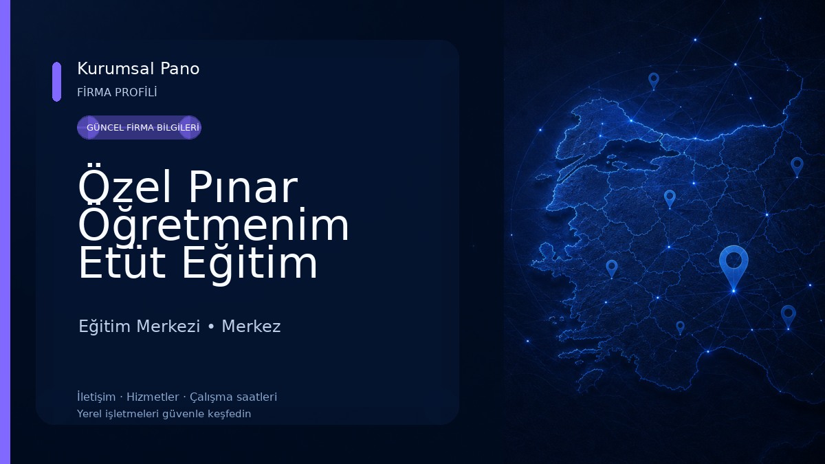 Özel Pınar Öğretmenim Etüt Eğitim Merkezi Eğitim Merkezi