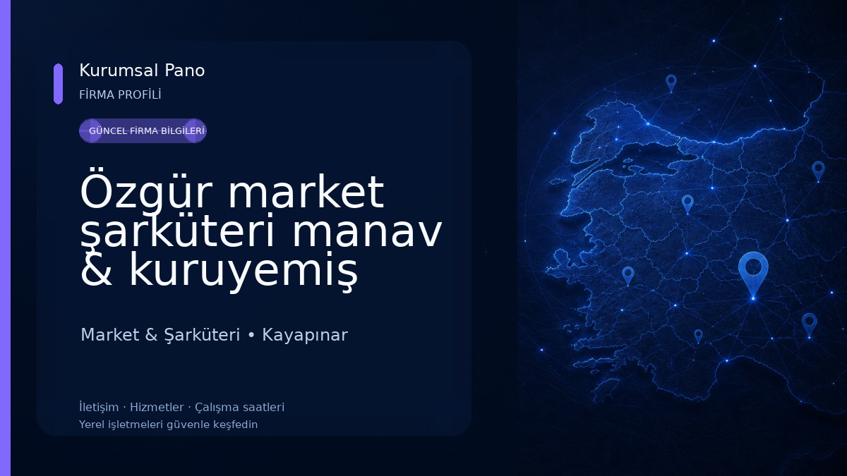 Özgür market şarküteri manav & kuruyemiş