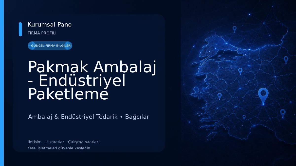 Pakmak Ambalaj - Endüstriyel Paketleme Sistemleri Ambalaj & Endüstriyel Tedarik