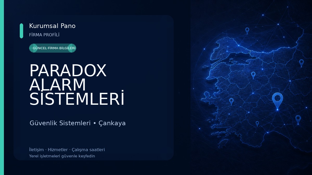 PARADOX ALARM SİSTEMLERİ SATIŞ SERVİS Güvenlik Sistemleri
