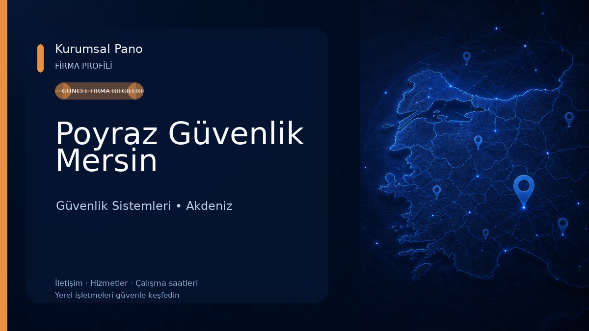Poyraz Güvenlik Mersin 