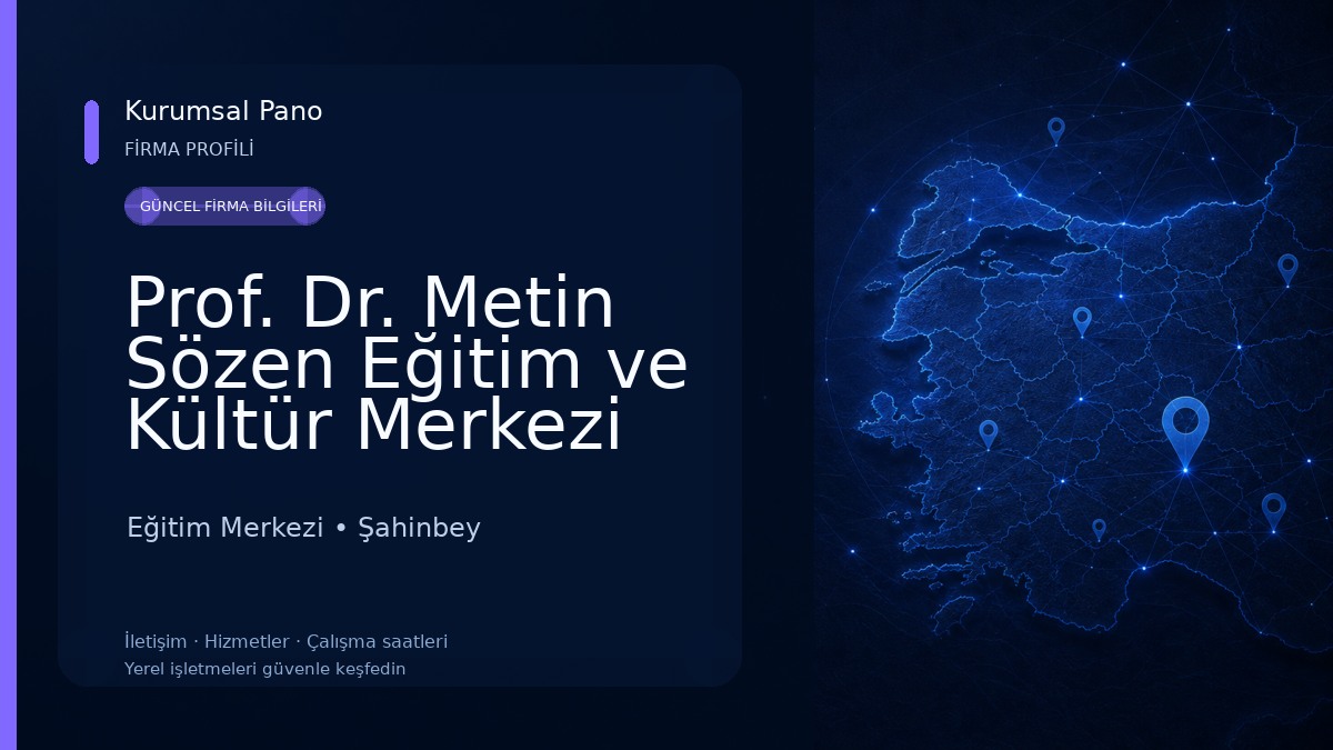Prof. Dr. Metin Sözen Eğitim ve Kültür Merkezi 